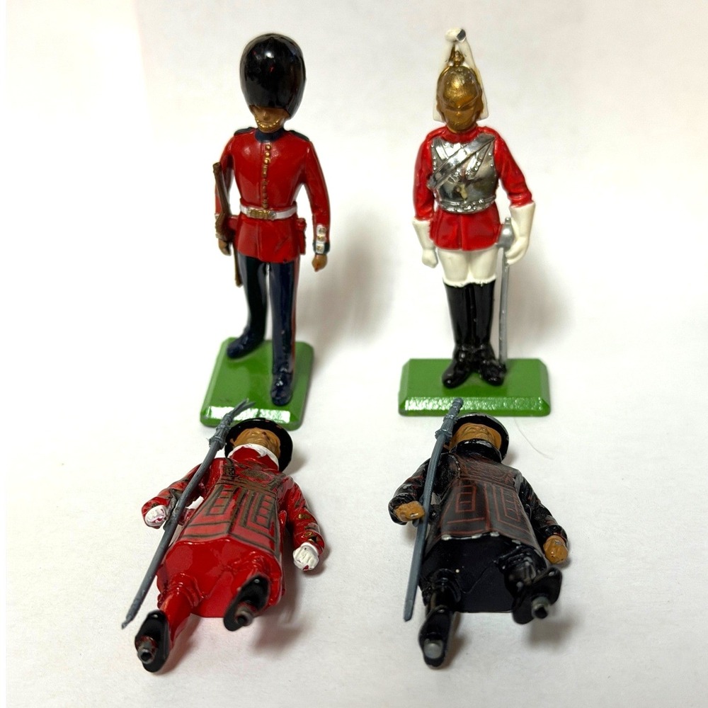 Vintage Britains Ltd Toy Soldiers Metal Figures Made in England 1973 Set of 4